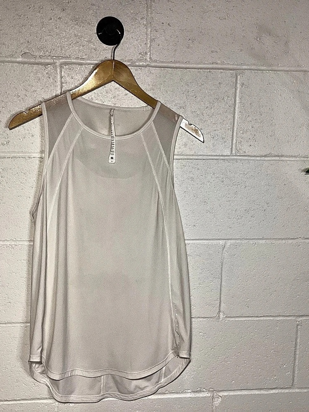 lululemon Mesh Cut-Out Tank Top *SLNSH Collection White Size 8